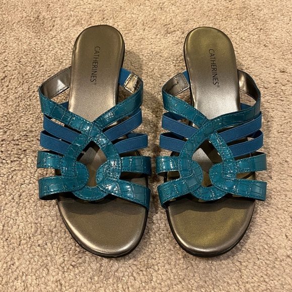 Catherines Wide Width Heeled Sandals - Picture 1 of 6